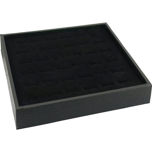 FindingKing Jewelry Display Case Box 36 Ring Velvet Insert New