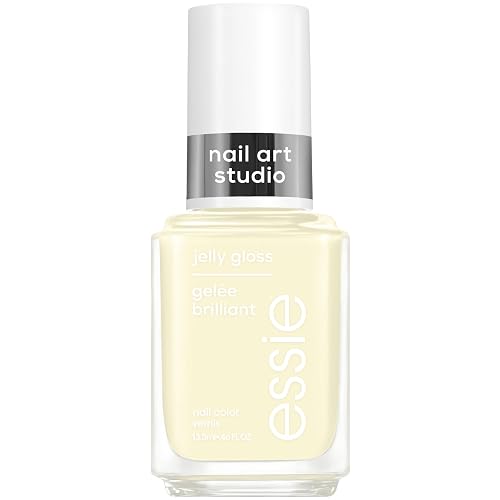 essie Nail Art Studio Jelly Gloss Polish, Vegan, Sheer Yellow Nail Polish, Buttercup Jelly, 0.46 Fl Oz Beauty & Personal Care essie