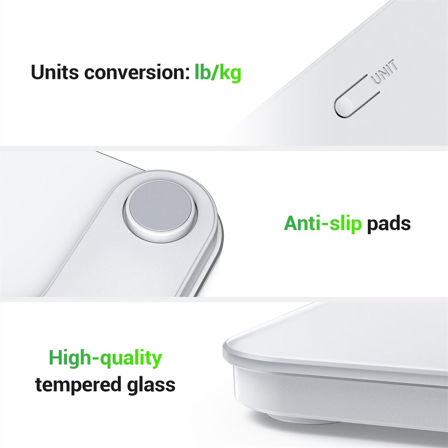 Ovutek Bathroom Scale for Body Weight, Highly Accurate Digital Weighing Machine for People, Upgraded Batteries Included, Compact Size, LED Display…