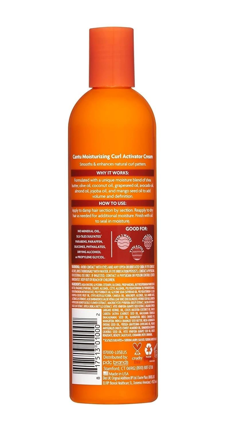 Shea Butter Moisturizing Curl Activator Cream by Cantu for Unisex - 12 oz Cream