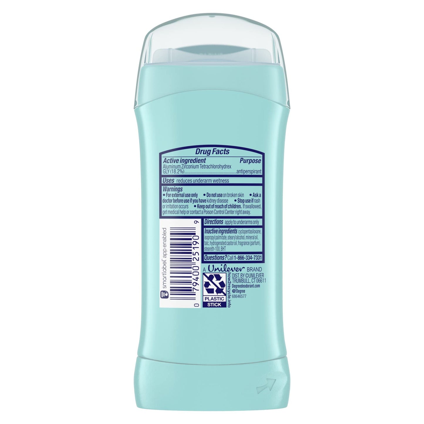 Degree Deodorant Womens Motion Sense Shower Clean, 2.6 Ounce (Pack of 3)