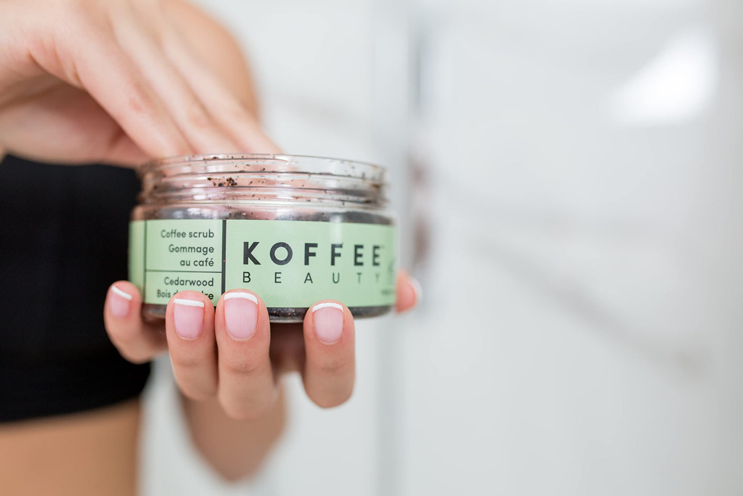 Koffee Beauty Cedarwood Coffee Scrub - Exfoliating Body And Face Scrub - Polish And Smooth Skin With Ease - Invigorate Senses With Cedarwood Fragrance
