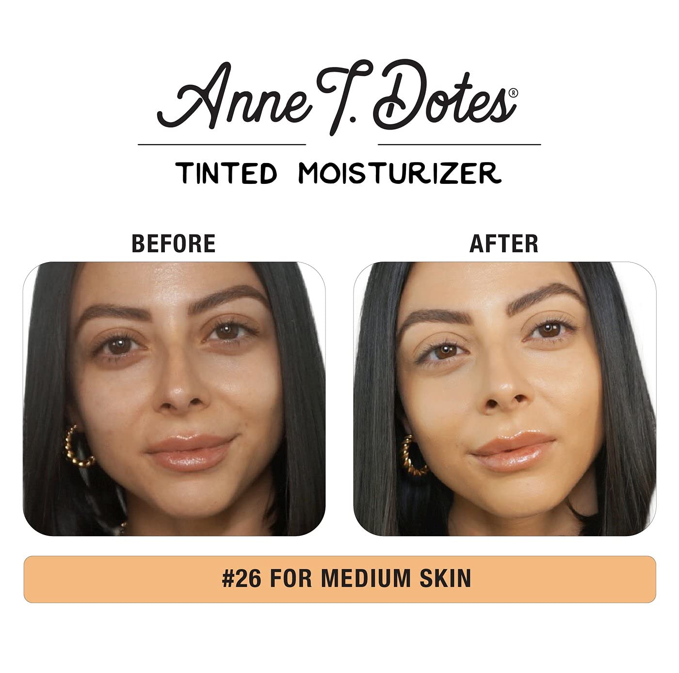 theBalm Anne T. Dotes Tinted Moisturizer, 26 (For Medium Skin), 1 Fl Oz