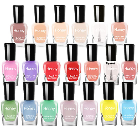 Tophany Non Toxic Nail Polish Set, Easy Peel Off and Fast Dry NailPolish Set for Pack, Eco Friendly and Organic Water Based Nail Polish