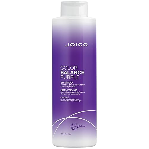 Joico Color Balance Purple Shampoo for Cool Blonde and Gray Hair | 33.8 Fl Oz