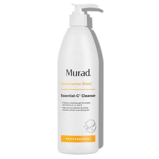 Murad Essential-C Cleanser – Vitamin & Antioxidant Rich Foaming Face Wash Gel, Environmental Shield Skincare, Professional Size 16.9 fl oz