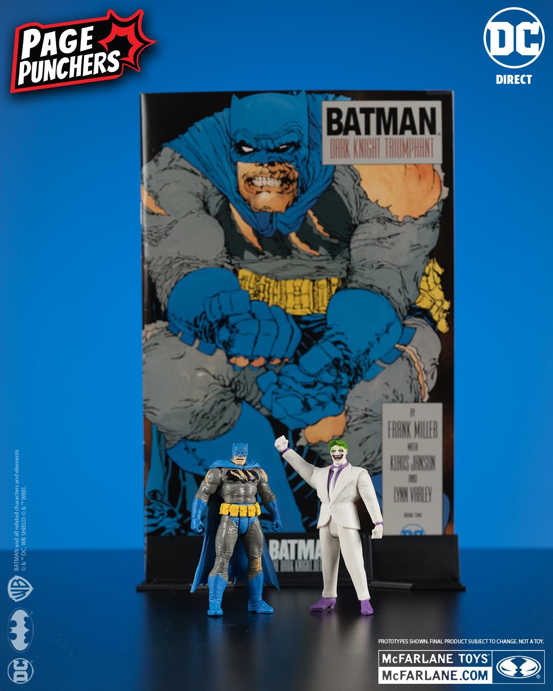 McFarlane Toys - DC Direct Page Punchers 2pk Batman & The Joker 3in Figures with Comic