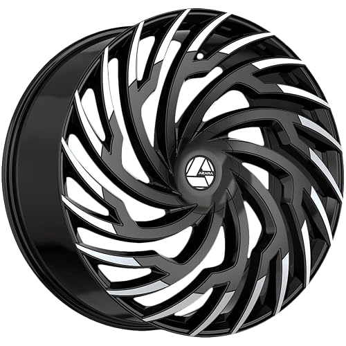 Azara AZA-536 20x8.5 5x112 5x114.3 +35 Cb 74.1 Gloss Black & Machined