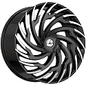Azara AZA-536 20x8.5 5x114.3 5x120 +35 Cb 74.1 Gloss Black & Machined