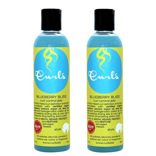 Curls Blueberry Bliss Curl Control Jelly, 8 Ounces (Pack of 2)