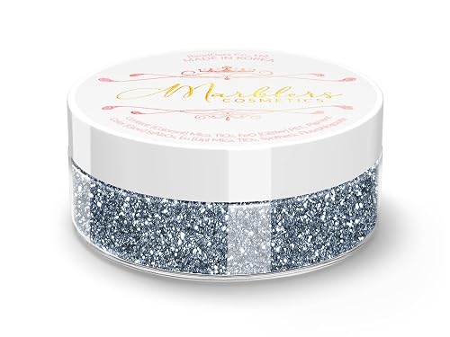 MARBLERS Twinkle Face & Body Glitter [Graphite Gray] 0.18oz (5g) | Fine | Non-Toxic | Vegan | Cruelty-Free | Festival, Rave & Party Makeup | Eye