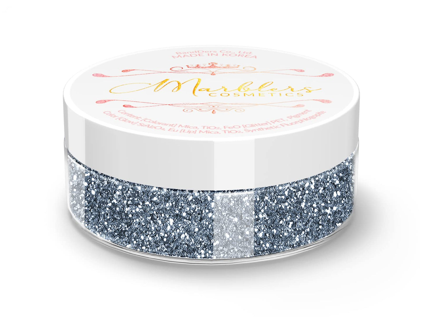MARBLERS Twinkle Face & Body Glitter [Graphite Gray] 0.18oz (5g) | Fine | Non-Toxic | Vegan | Cruelty-Free | Festival, Rave & Party Makeup | Eye
