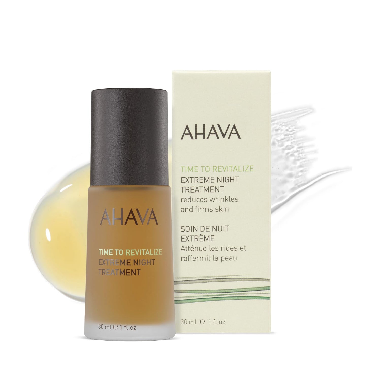 AHAVA Extreme Night Treatment - Exclusive Moisturizer, Neck & Chest Cream, Smoothes Skin & Reduces Wrinkles, Enriched with Patented Extreme Complex