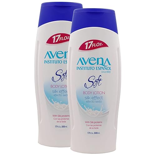 Avena Instituto Espanol Body Lotion Soft, Moisturizer, Softens and Smoothens your Skin, 2-Pack of 17 Fl Oz, 2 Bottles