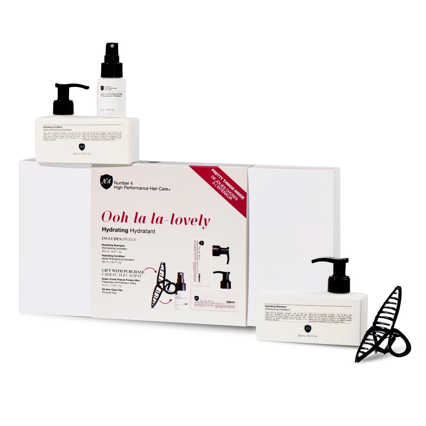 Number 4 Hydrating Gift Set Moisture-Rich Shampoo, Conditioner & Styling Products for Dry or Damaged Hair - Sulfate-Free, Vegan, Color-Safe Hair Care