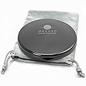 Mavoro Magnifying Compact Mirror | 1x/10x Magnification | 4" Small Pocket Purse Double Sided Travel Makeup Mirror | Folding Portable Hand Compact