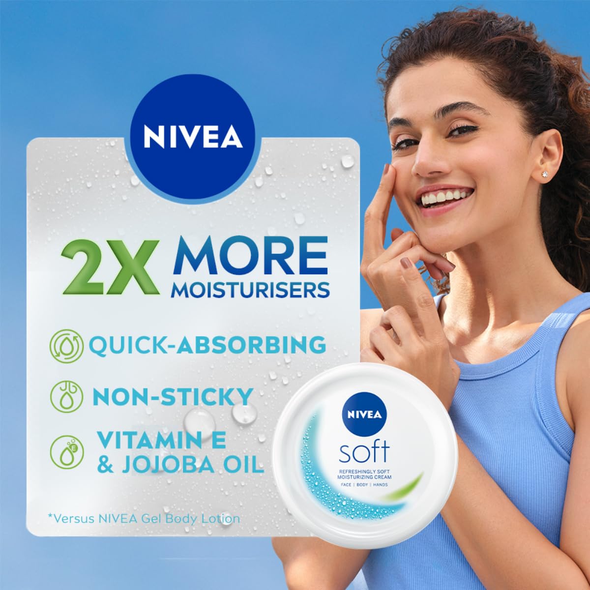 NIVEA Soft Light Moisturiser | 6.76 Fl Oz (6.93 Ounce) | 200ml (196.5g)