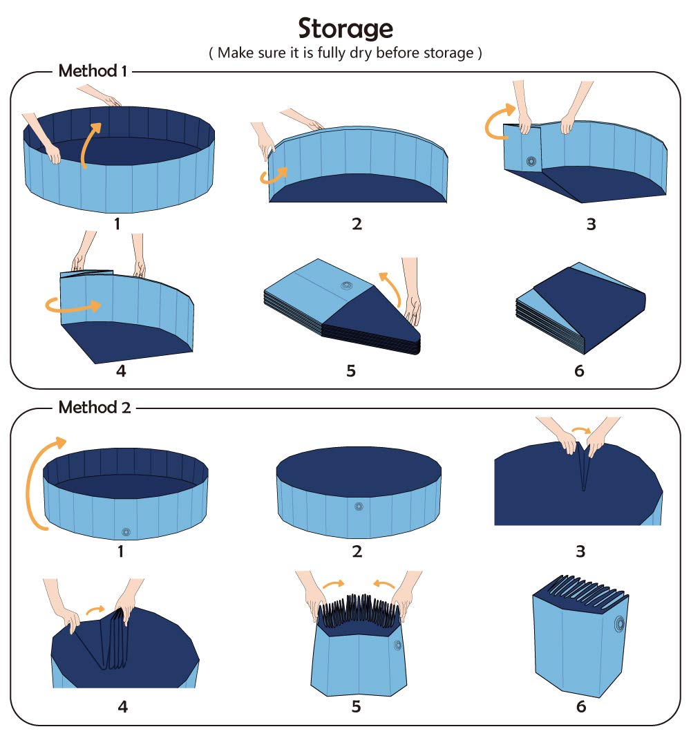 Jasonwell 48" Foldable Dog Pet Bath Pool – Collapsible Pet Pool Bathing Tub & Wading Pool for Small, Medium, Large Dogs, Cats & Kids, Blue          Ask ChatGPT