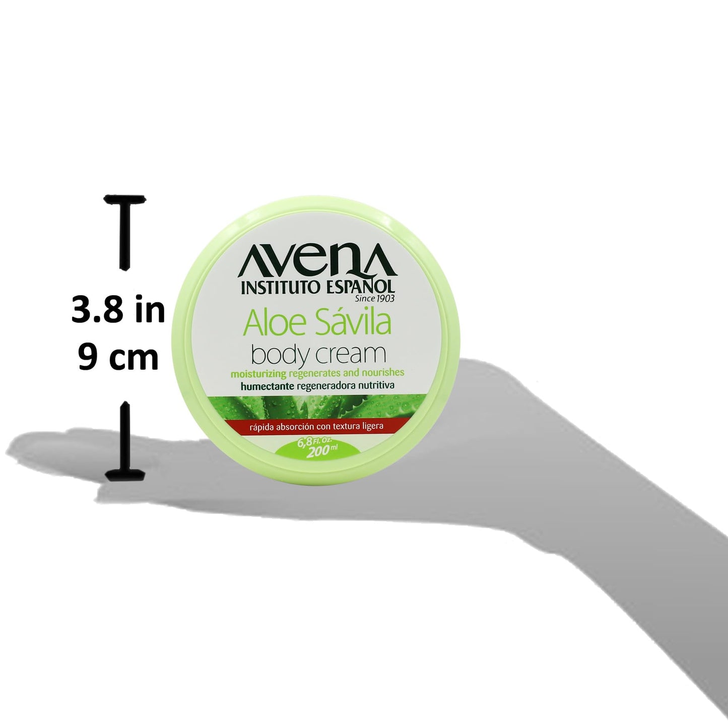 Avena Instituto Espanol Aloe Savila Body Cream, Moisturizing, Regenerates and Nourishes, 2-pack Of 6.7 FL Oz each, 2 Jars