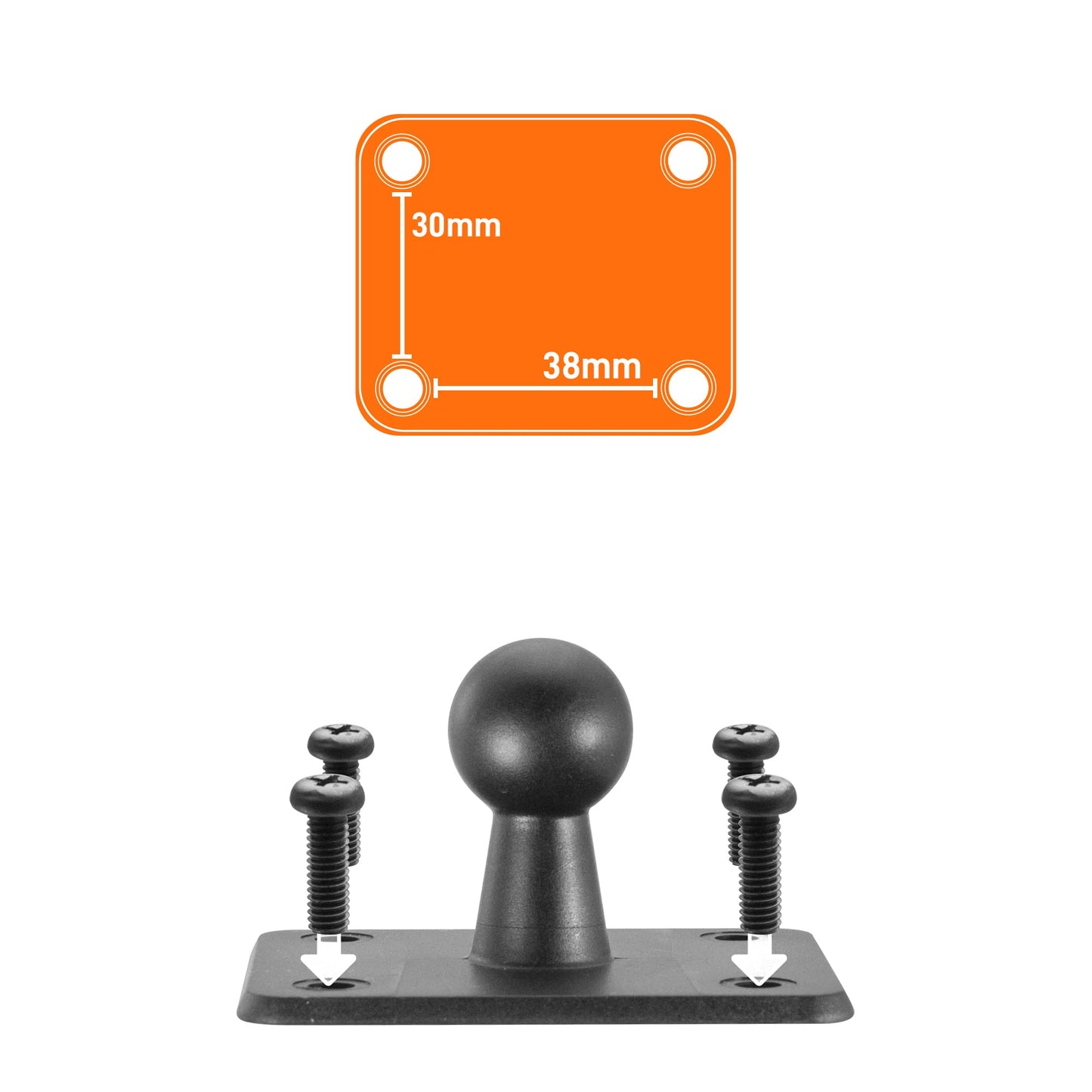 iBOLT miniPro AMPS Universal Car Mount for Smartphones and Devices - Comes with Multiple mounting Options