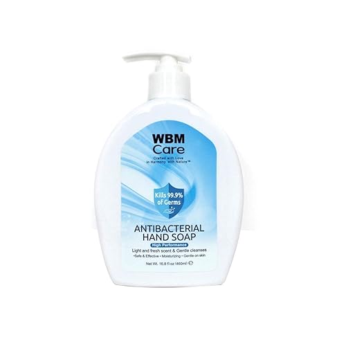 WBM Care Hand Soap, Crafted with Love in Harmony with Nature, Effective Cleanser with Light & Fresh Scent, Liquid Hand Soap - 16.8 fl oz/Each (Pack 1)
