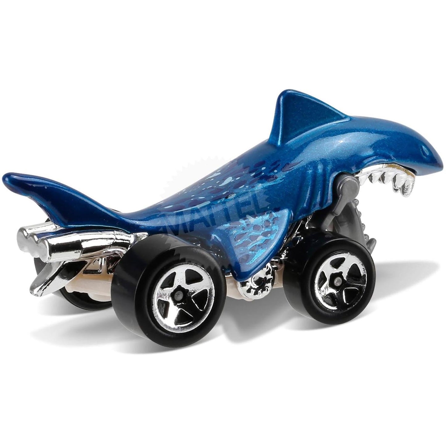 Hot Wheels 2016 Shark Bite Street Beasts Blue 208/250, Long Card by Mattel