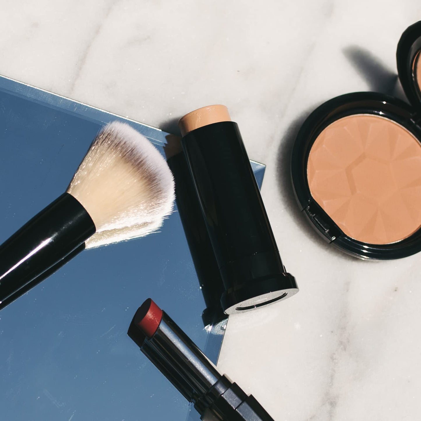 KRISTOFER BUCKLE Triplicity® Perfecting Foundation Stick, 0.4 oz. | Primes Skin, Provides Buildable Coverage & Has A Soft Focus Effect | Fair (Warm)