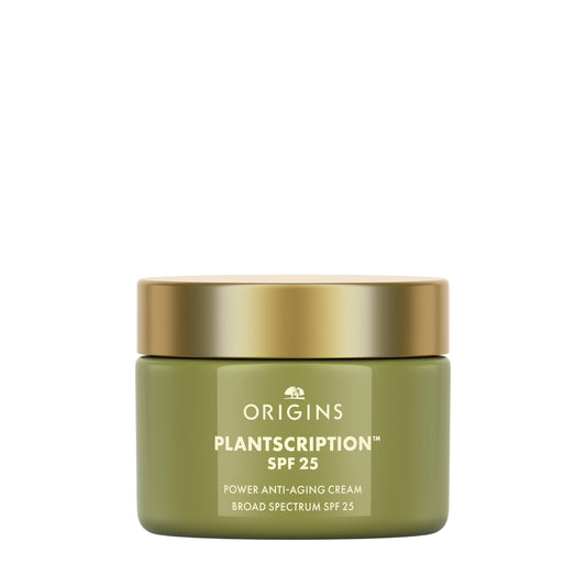 Origins Plantscription SPF 25 Power Anti-Aging Face Cream | Moisturizer with SPF to Visibly Reduce Fine Lines | With Peptides & Hyaluronic Acid, 1.7