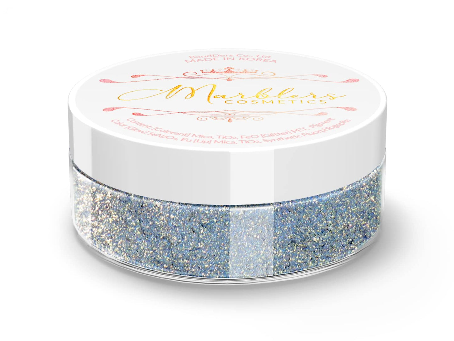 MARBLERS Chunky Natural Mica Powder [Magic Lake Pearl] 0.11oz (3g) | Highly Pigmented | Non-Toxic, Vegan, Cruelty-Free | Eyeshadow, Body Butter, Nail