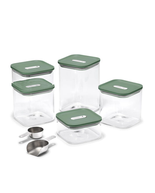 Caraway 13-Piece Glass Airtight Food Storage Containers with Lids - Non-Toxic, BPA-Free Kitchen Storage Containers - Stackable, Space-Saving Airtight…
