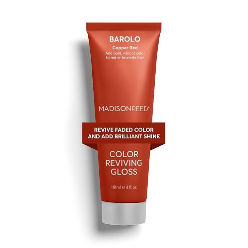 Madison Reed Color Reviving Gloss - Barolo Red | Semi-Permanent, Color Depositing Gloss for Brunette & Red Hair, Revives Faded Red Tones, Boosts