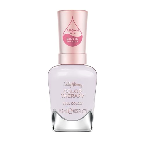 Sally Hansen Color Therapy Nail Polish | Biotin, Argan Oil, Long Lasting, Healthy Nails, Nail Strengenther, Sheer | 541 Give Me a Tint | Soft Purple Beauty & Personal Care Sally Hansen