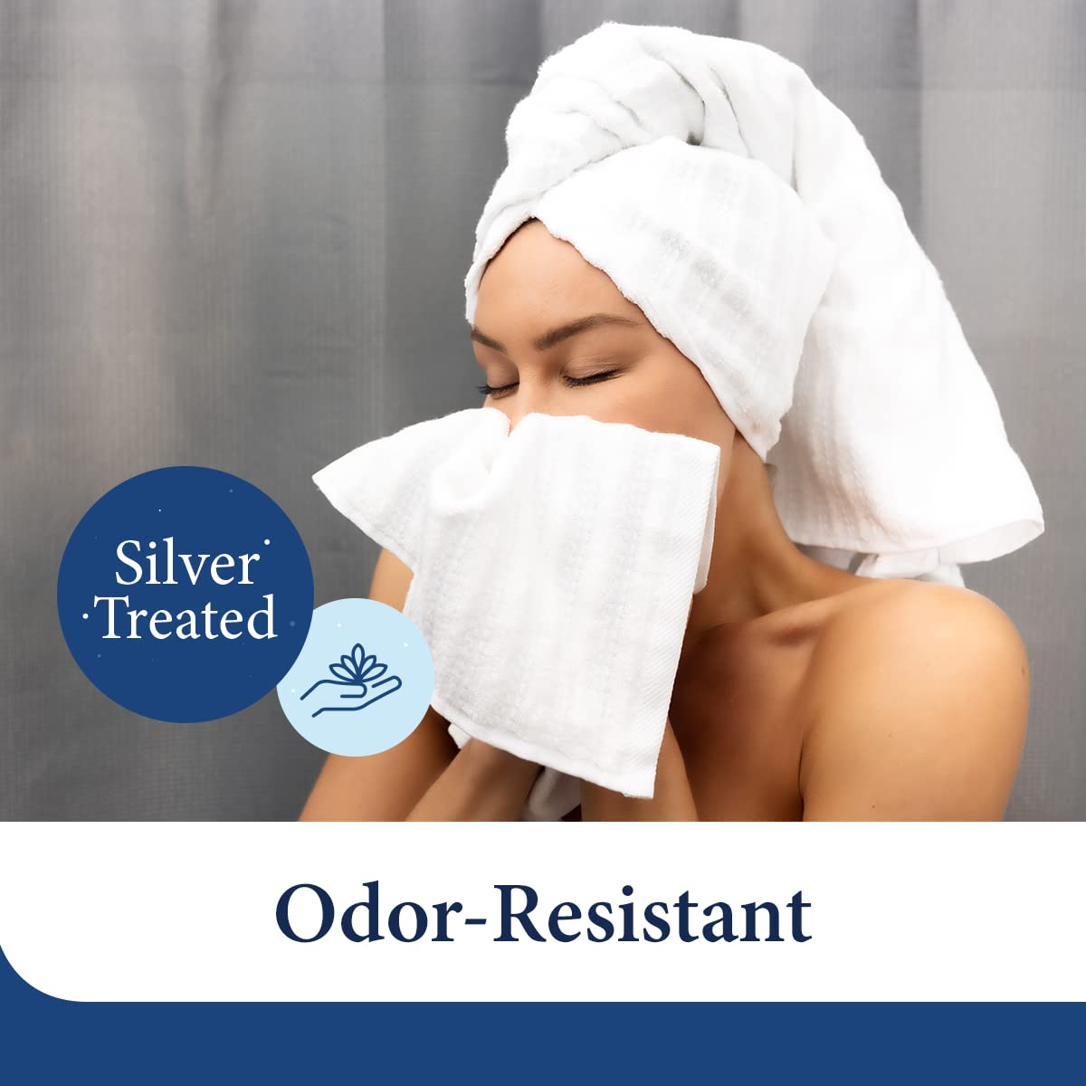 Cosy House Collection Luxury Rayon Derived from Bamboo Blend 2-Pack Towel Set - Ultra Soft, Absorbent and Quick Drying - Plush Cotton Hotel Spa…