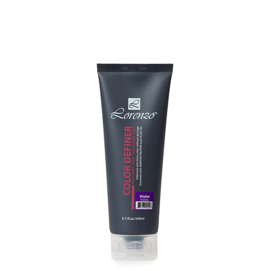 L Lorenzo Color Definer Cellophane 8.11fl.oz/240ml | Peroxide & Ammonia Free | Glossy hair Brilliant color without Damaged Hair | Stain Remover Inside