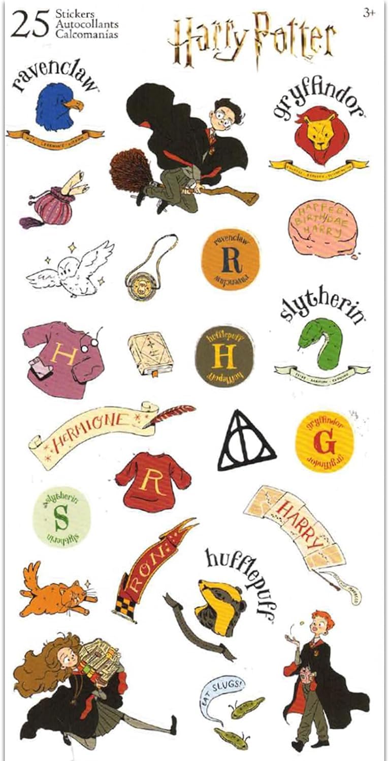 Harry Potter Throw Blanket Set - Hogwarts Bundle Includes 46x60 Plush Throw, Stickers, More | Wizard Blanket for Kids