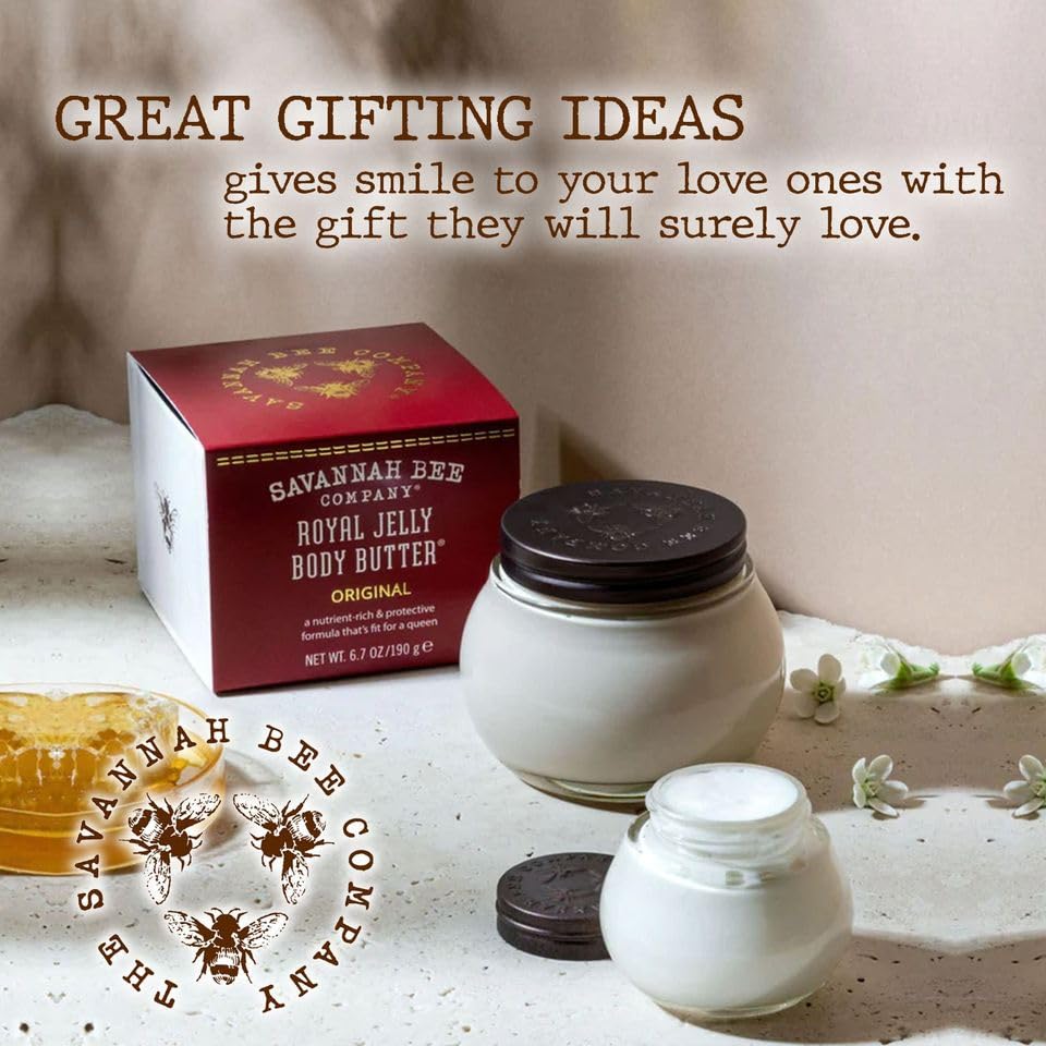Savannah Bee Company Royal Jelly Body Butter - Deep Hydrating Body Butter - Original