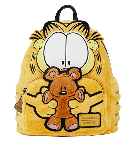 Loungefly Garfield and Pooky Plush Mini Backpack, Black