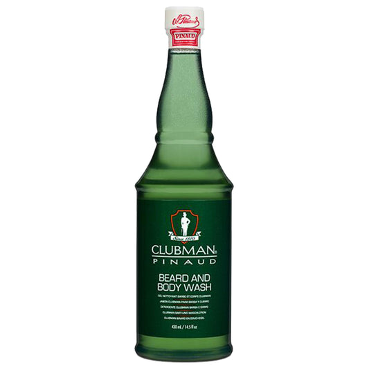 Clubman Pinaud Beard and Body Wash - Dual-Purpose Cleanser, Cleanses & Softens Beards Hair and Skin, Moisturizing Daily Grooming Formula, 14.5 fl oz Beauty & Personal Care Clubman