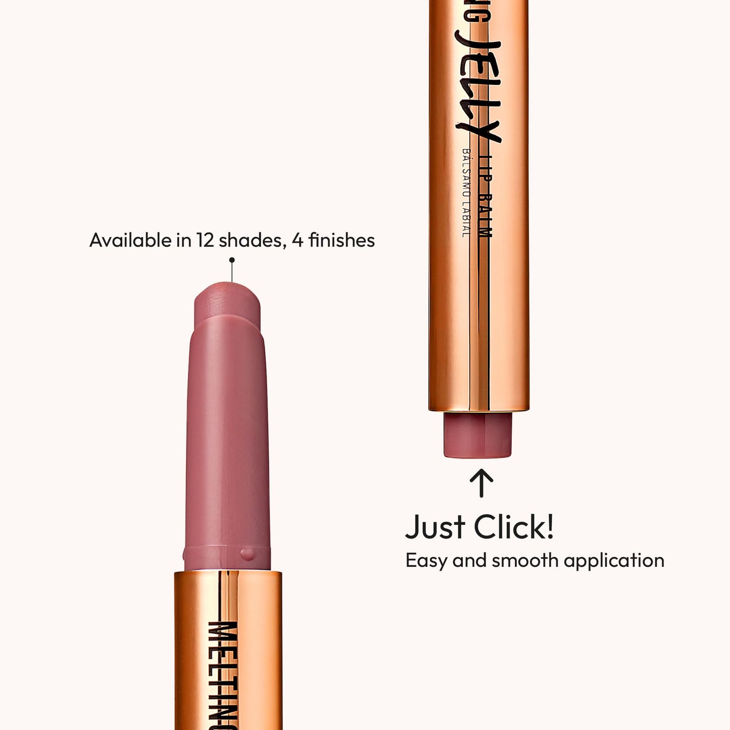 Kiss NEW YORK Professional Melting Jelly Lip Balm, High Shine & Moisturizing Lip Stick, Long Lasting, Plumping Effect Look, Non-Sticky & Not Cakey