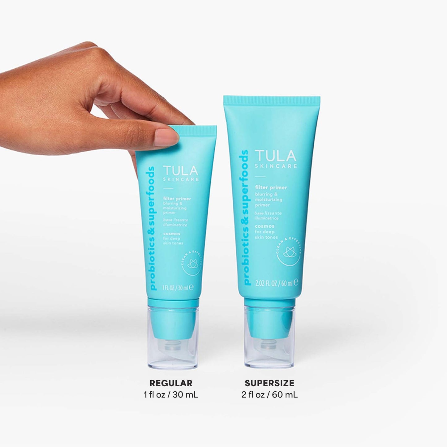 TULA Skin Care Face Filter Blurring and Moisturizing Primer - Cosmos, Evens the Appearance of Skin Tone & Redness, Hydrates & Improves Makeup Wear