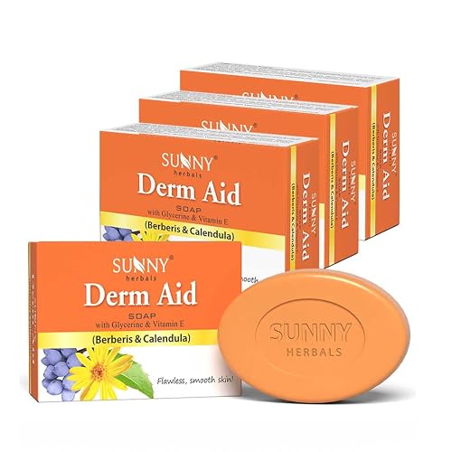 Bakson's Sunny Derm Aid Soap with Berberis & Calendula 75gm Pack of 4