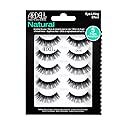 Ardell Natural False Eyelashes 101 Demi Black - Soft & Lightweight, Eye-Lifting Effect, Reusable Strip Lashes for Everyday Wear, 6 Pairs