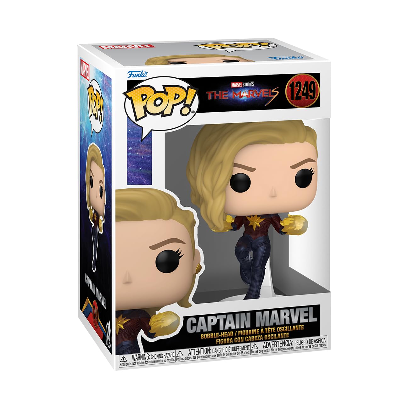 Funko POP! Vinyl: The Marvels - Captain Marvel - Collectable Vinyl Figure - Gift Idea - Official Merchandise - for Kids & Adults - Movies Fans…