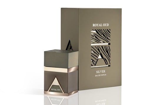 Maison GHandour Royal Oud Silver | Luxury Perfume for Men | Musk Perfume | Oud Cologne with Notes of Grapefruit, Ginger, and Amber | 100ml Eau de Beauty & Personal Care Maison GHandour