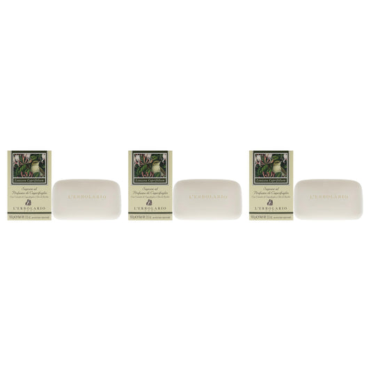 Perfumed Soap - Honeysuckle - Pack of 3 by LErbolario for Unisex - 3.5 oz Soap Beauty & Personal Care L'Erbolario