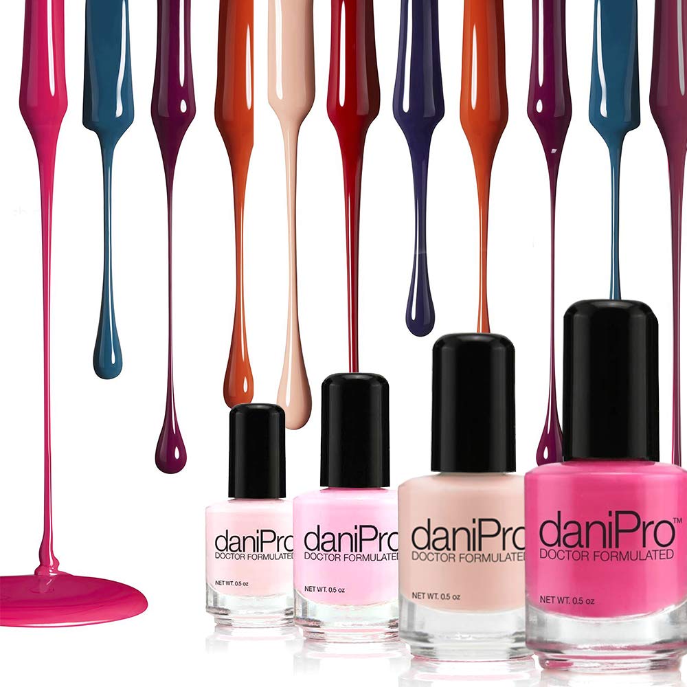daniPro - Doctor Formulated Nail Polish - Hot Pink - Promotes Healthier, Stronger Nails - Biotin and Vitamins A & E - Toxin-Free - Super Quick Drying Beauty & Personal Care daniPro