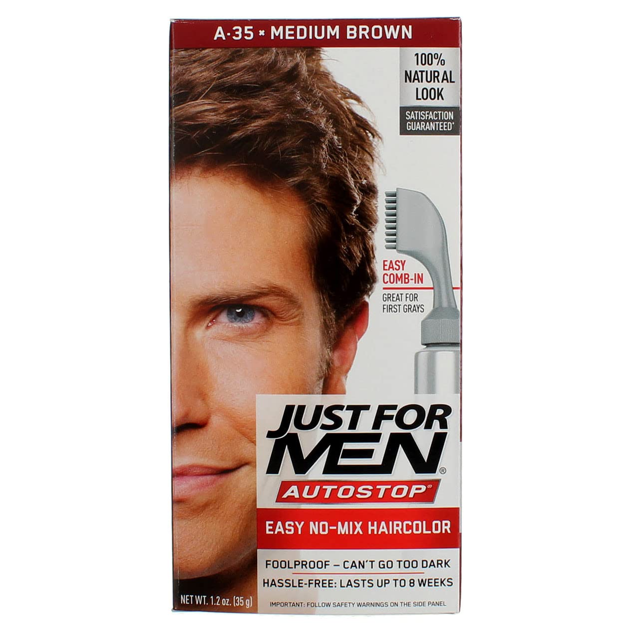 Just For Men Med Brwn Aut Size 12z Just For Men Med Brwn Auto Stp 12z