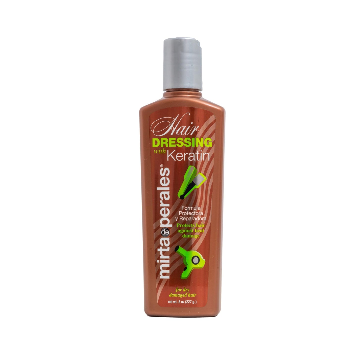 Mirta De Perales Hairdressing with Keratin Leave-In Cream | Heat Protectant & Daily Styling Treatment with Hydrolyzed Keratin & Pro-Vitamin B5 |