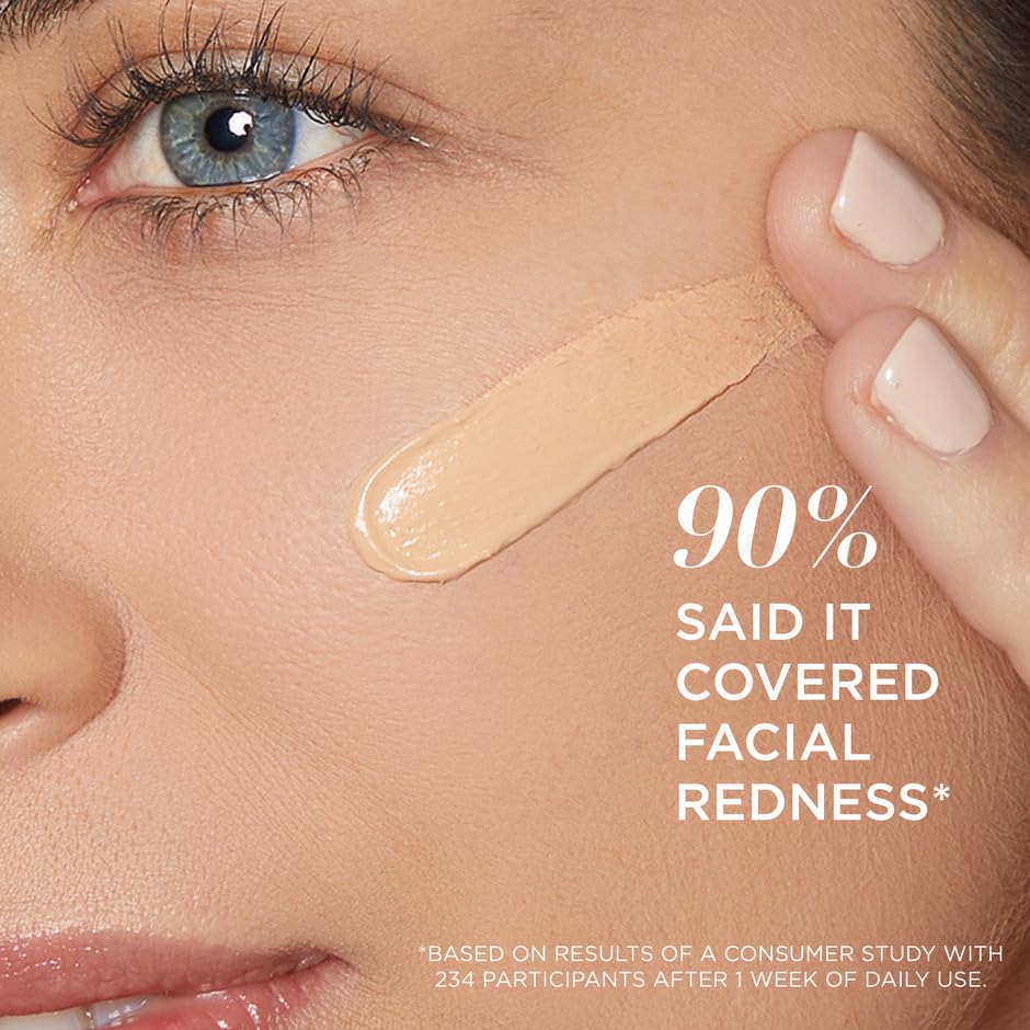 IT Cosmetics Bye Bye Redness Full Coverage Color Correcting Cream (Neutral Beige) - Redness Neutralizing Tinted Face Moisturizer, 12HR Hydration