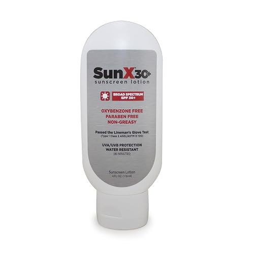 CoreTex Sun X 30+ SPF Broad Spectrum Sunscreen Lotion - 4oz Tottle of Paraben, Oxybenzone, Octinoxate, & Oil Free Sunscreen - No White Cast and Water